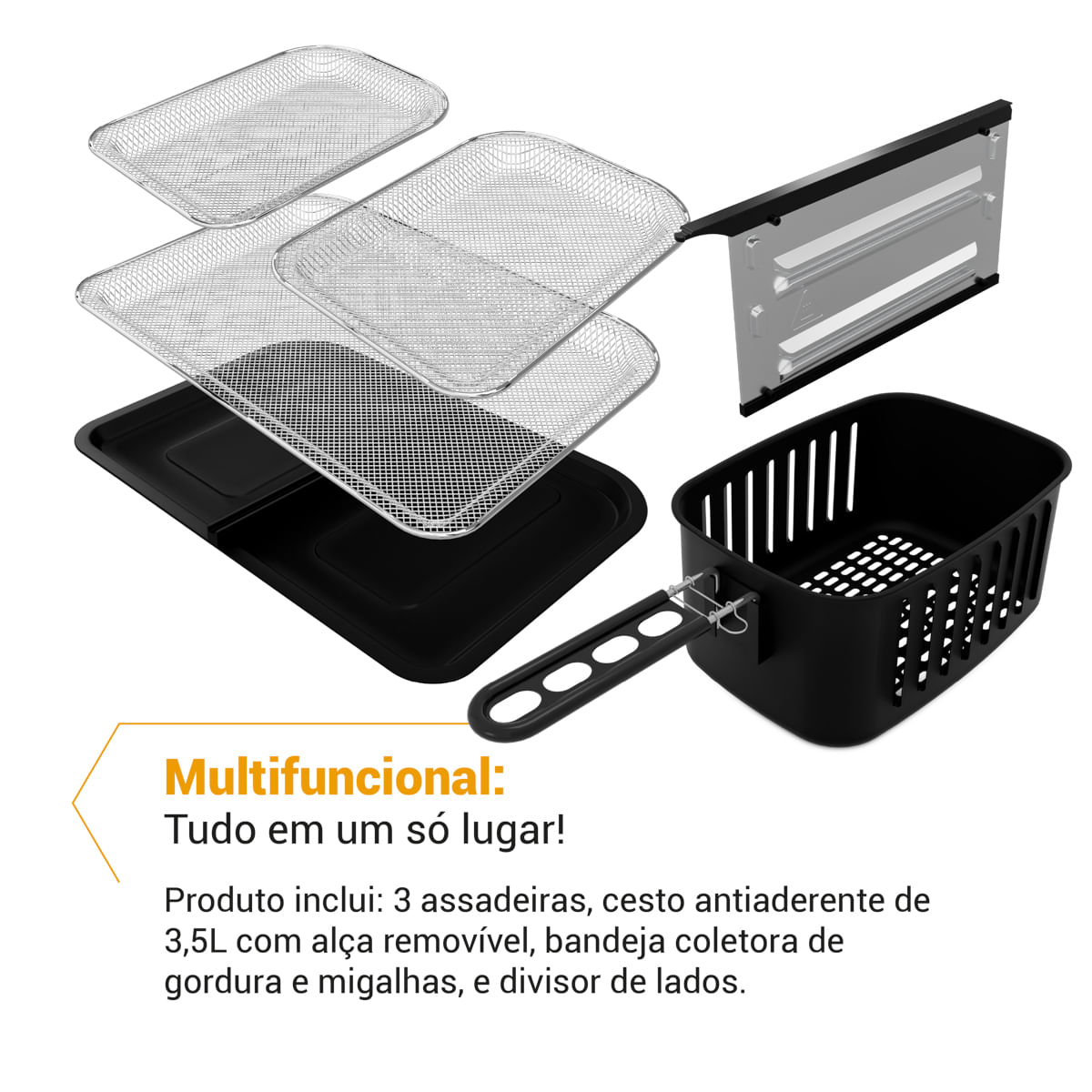 Air Fryer Philco 14L 4 em 1 Painel Digital PAF14A