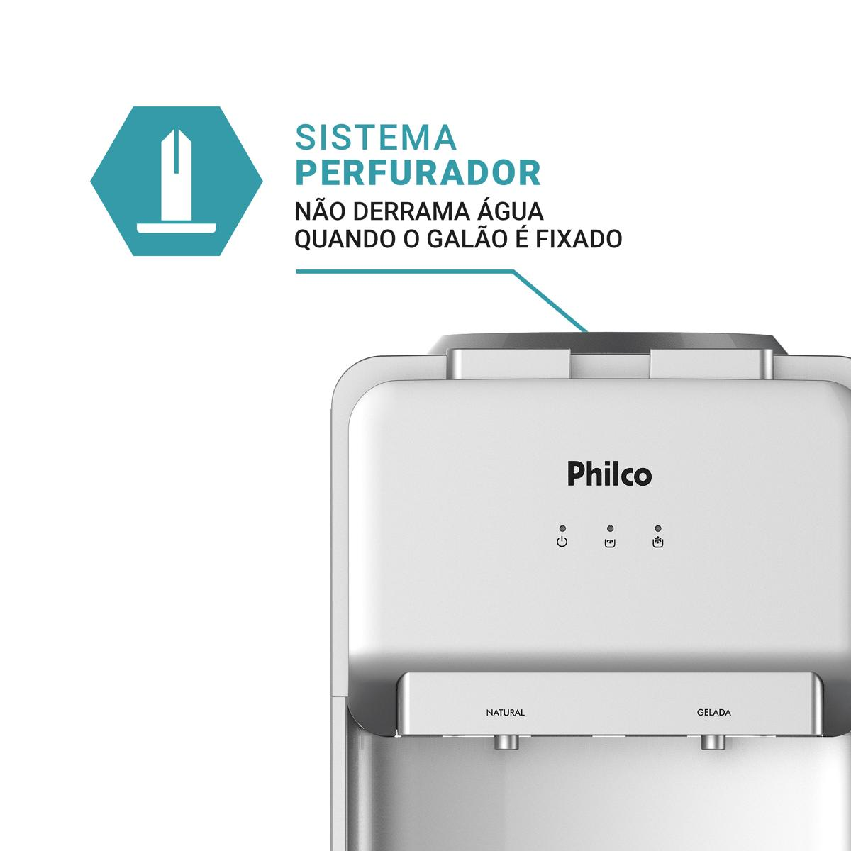 Bebedouro Philco 20 Litros PBEE18 Água Natural e Gelada