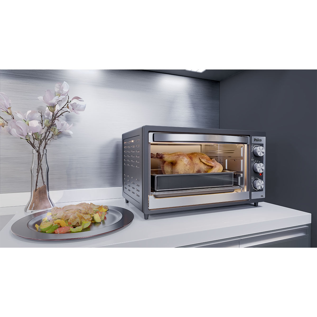 Forno Elétrico Philco 50L Dupla Resistência PFE52P