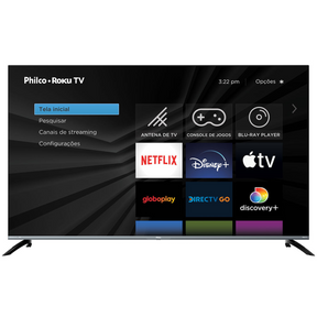 Smart TV 58" Philco LED 4K Roku Dolby Áudio PTV58G70R2CSGBL