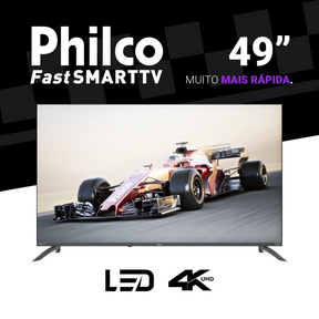 Smart TV 49" Philco Led 4K Roku TV Borda Infinita P49ERA