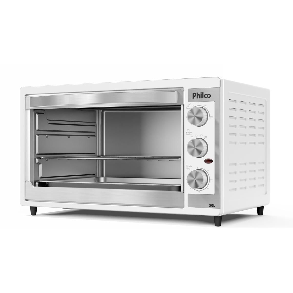 Forno Elétrico Branco Philco 50L Dupla Resistência PFE52B