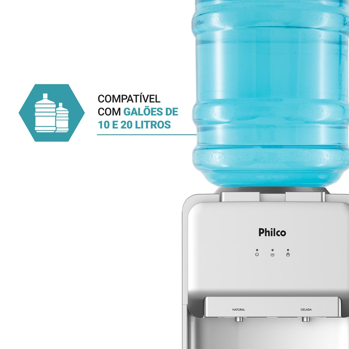 Bebedouro Philco 20 Litros PBE18 Água Natural e Gelada