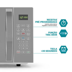 Micro-ondas Philco 25L 1100W Limpa Fácil PM26S