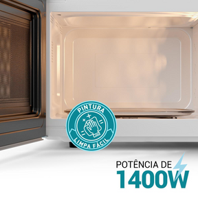 Micro-ondas 33L Philco PMO38S Limpa Fácil 1400W