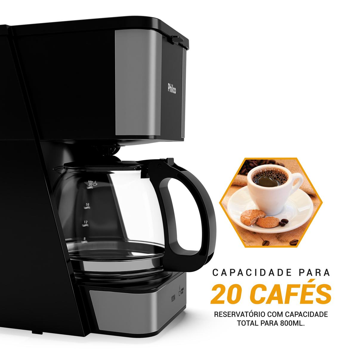 Cafeteira Philco PCF20A 720ml 20 Cafezinhos 650W