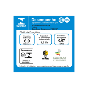 Bebedouro Philco PBE02BF Galão Água Gelada