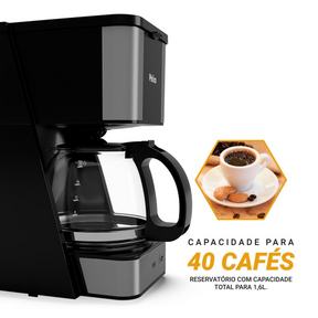 Cafeteira Philco PCF40A 40 Cafezinhos 1,5L 950W