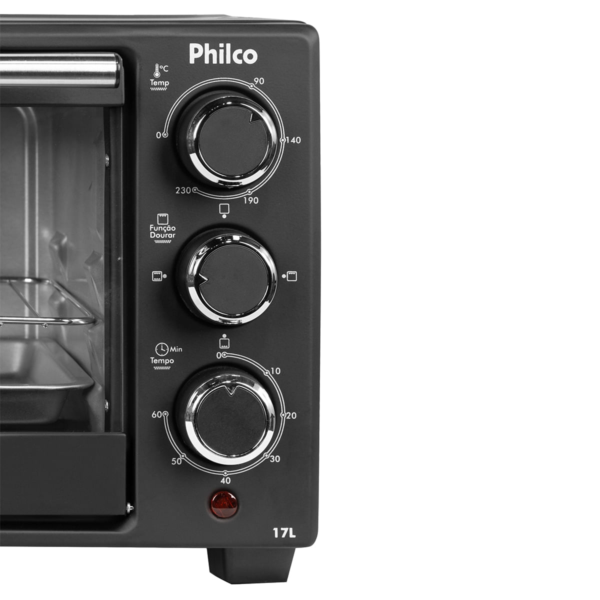 Forno Elétrico 17L Philco Preto 2 Resistências PFE17P