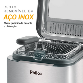 Fritadeira Philco Deep Fry Inox 1,8L