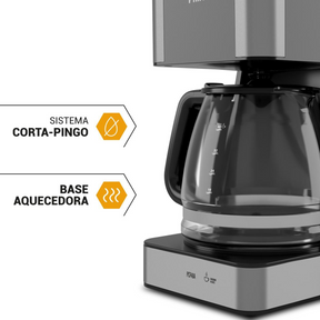 Cafeteira Philco PCF40A 40 Cafezinhos 1,5L 950W