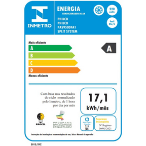 Ar-Condicionado Philco 9000Btus PAS9500FA1 Frio