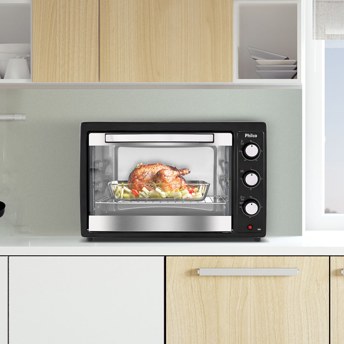 Forno Elétrico Philco PFE44PI com Timer 38L 1500W