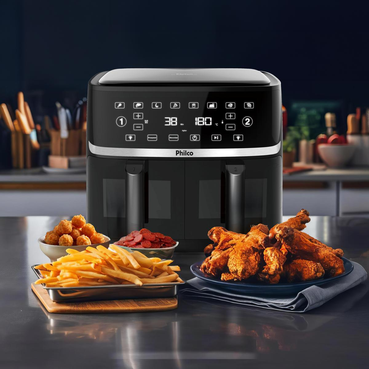 Air Fryer Philco 10L Cesto Duplo 2000W PAF10A