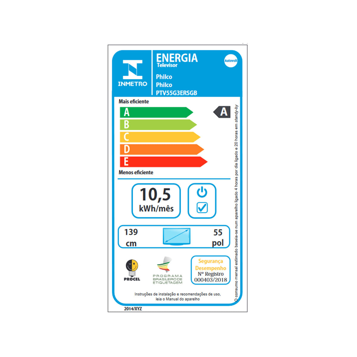 Smart TV 55” Philco LED Roku TV Dolby Áudio PTV55G3ERSGB