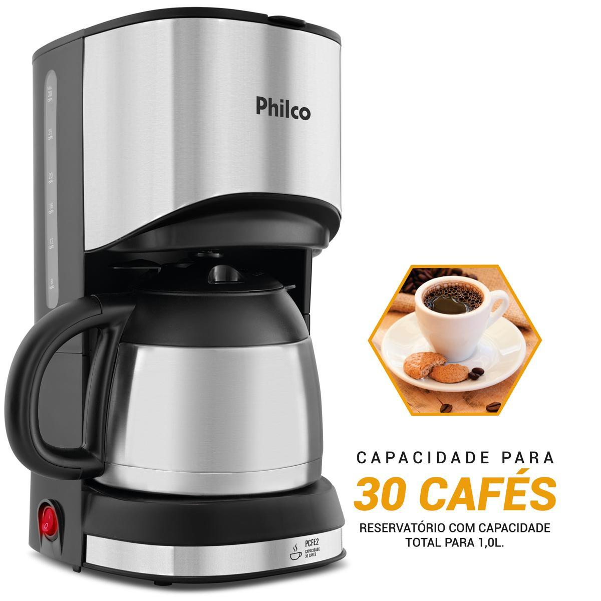 Cafeteira Philco 30 Cafezinhos 1L 700W PCFE02